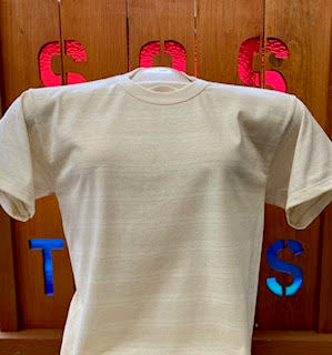 Organic Cotton Short Sleeve Crew With Natural Stripe (wholesale)