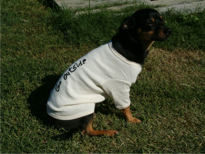 Organic cotton doggie t-shirt(wholesale)